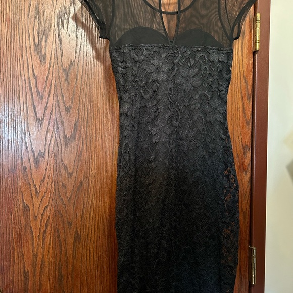 Womens elegant lace cocktail dress size M - Picture 4 of 6